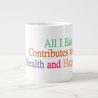 Grande Tasse Boug saine et heureuse mangeant