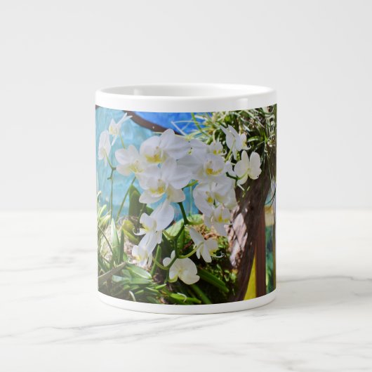 Grande Tasse Boug Spécial Orchidées Blanches (Devant)