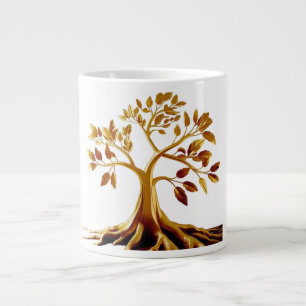 Grande Tasse Bougie de spécialités Golden Bloom