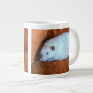 Grande Tasse Boule de rat blanc de boule de neige