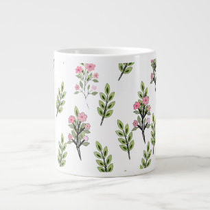Grande Tasse Bouquets roses
