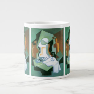 Grande Tasse Bouteille et plat de fruits de Juan Gris, Cubisme