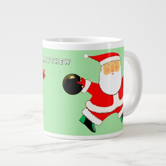 Grande Tasse Bowling de Noël (Devant droit)