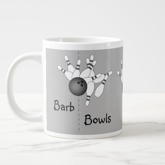Grande Tasse Bowling personnalisé (Gauche)