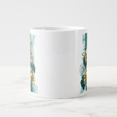 Grande Tasse Branche avec Feuilles d'or Ginko Biloba (Devant)