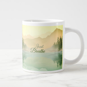 Grande Tasse Breathe Mountain Forest Gold Green