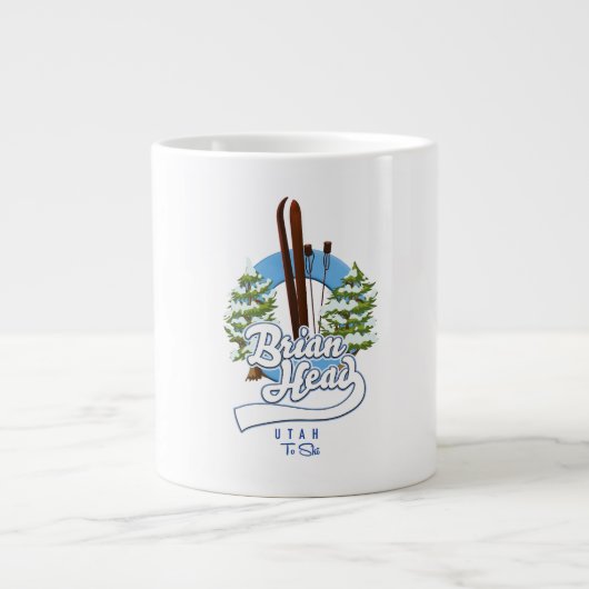 Grande Tasse Brian Head Utah pour logo de ski (Devant)
