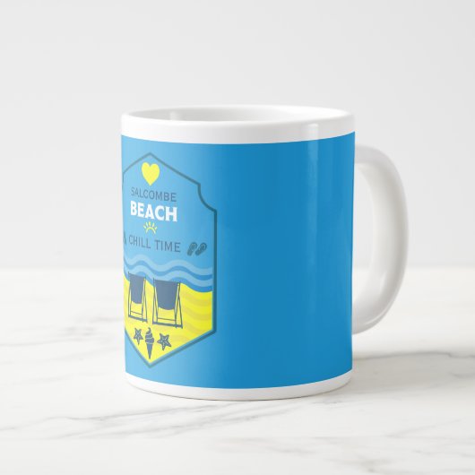 Grande Tasse British Beach Theme Gift (Devant droit)