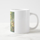 Grande Tasse Brook de printemps avec canards/fleurs (Droite)