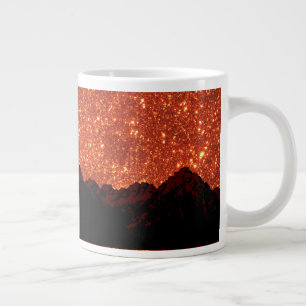 Grande Tasse Bruant du lever du soleil, parties scintillant nat