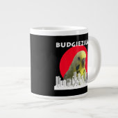 Grande Tasse Budgiezilla Budgie Bird Budgerigar Parakeet Parrot (Devant droit)