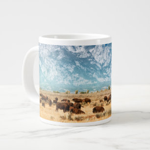 Grande Tasse Buffle sous les montagnes du Grand Teton