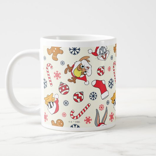 Grande Tasse BUGS BUNNY™, DAFFY DUCK™ & Lola Christmas Pattern (Gauche)