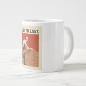 Grande Tasse Built To Last Mason Construction Worker Art - Prof (Devant droit)