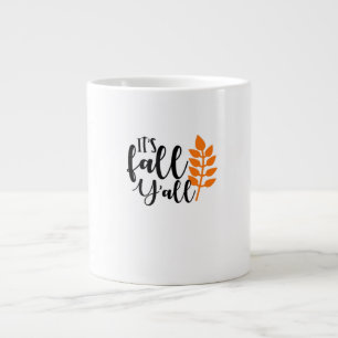 Grande Tasse C’est automne Y’all, épices Citrouilles, feuilles