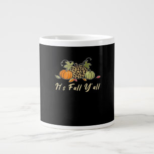 Grande Tasse C’est l’automne Y’all Happy Automne Y’all Leopard 