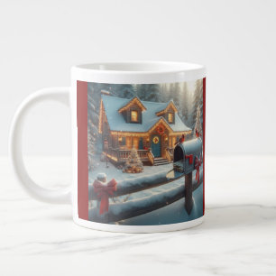Grande Tasse Cabane de Noël cosy Pays Merveilleux d'Hiver