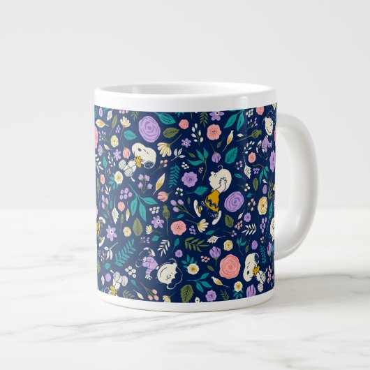 Grande Tasse cacahuètes en Motif de fleurs (Devant droit)