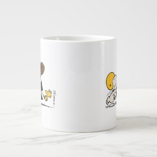Grande Tasse cacahuètes | Football Snoopy & Woodstock (Devant)