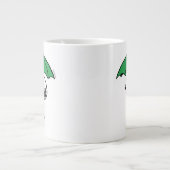Grande Tasse cacahuètes | Parapluie vert Snoopy (Devant)