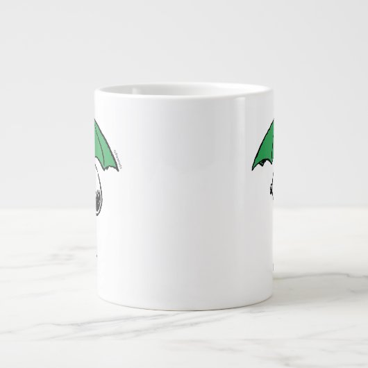 Grande Tasse cacahuètes | Parapluie vert Snoopy (Devant)
