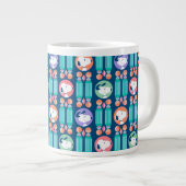 Grande Tasse cacahuètes | Snoopy Dark Blue Deco Dreams Motif (Devant droit)