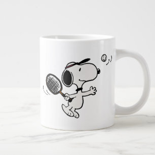 Grande Tasse cacahuètes   Snoopy Joue Au Tennis