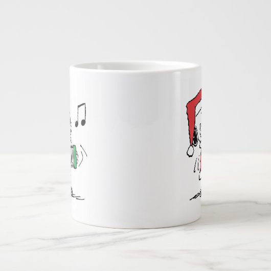 Grande Tasse cacahuètes | Snoopy Santa Claus Accordian (Devant)