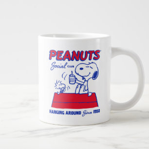 Grande Tasse cacahuètes   Snoopy & Woodstock penché autour