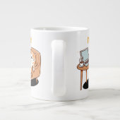 Grande Tasse cadeau amateur de chat je vais bien (Dos)