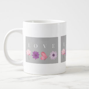 Grande Tasse Cadeau Botanique Romantique Amour Floral Pour Elle