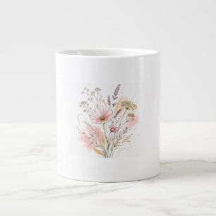 Grande Tasse Cadeau d'anniversaire chic et minimaliste d'art de