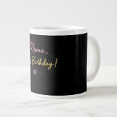 Grande Tasse Cadeau d'anniversaire Minimal Mama (Devant droit)