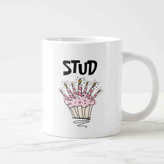 Grande Tasse Cadeau d'anniversaire Stud Muffin (Droite)