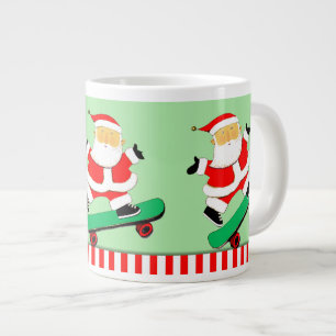 Grande Tasse Cadeau de Noël de planche à roulettes