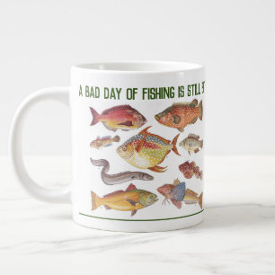 Grande Tasse Cadeau de pêcheur. Pêche ou pêche à la ligne