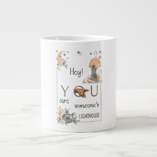 Grande Tasse Cadeau de phare inspirant Rappel positif