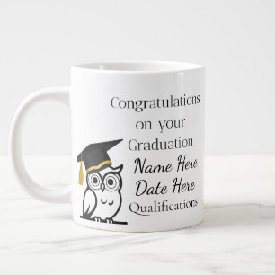 Grande Tasse Cadeau de remise de diplôme personnalisé pour elle