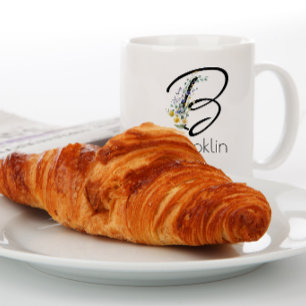 Grande Tasse Cadeau de retraite employeur Élégant Monogramme &