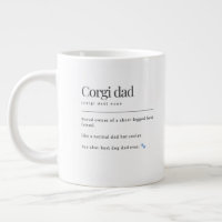 Cadeau de style dictionnaire Définition Papa Corgi
