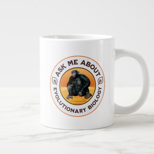 Grande Tasse Cadeau d'humour sur l'évolution pour professeur de (Droite)