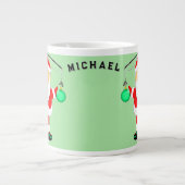 Grande Tasse Cadeau drôle de vacances de pêche (Devant)