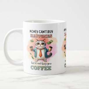 Grande Tasse Cadeau drôle pour amateur de chats : L'argent ne p