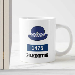Grande Tasse Cadeau d'une femme de police. CASQUETTE WPC de la