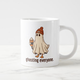 Grande Tasse Cadeau pour les amateurs de café, oie fantôme qui