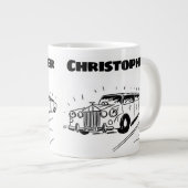 Grande Tasse Cadeau pour un auffeur de limousine avec nom (Devant droit)