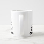 Grande Tasse Cadeau pour un Constructeur avec Nom Ajouté Géant (Dos)