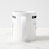 Grande Tasse Cadeau pour un échafaudage avec nom ajouté Géant C (Dos)