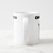 Grande Tasse Cadeau pour un émetteur d'alarme avec nom (Dos)