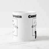Grande Tasse Cadeau pour un Glazier avec nom (Devant)
